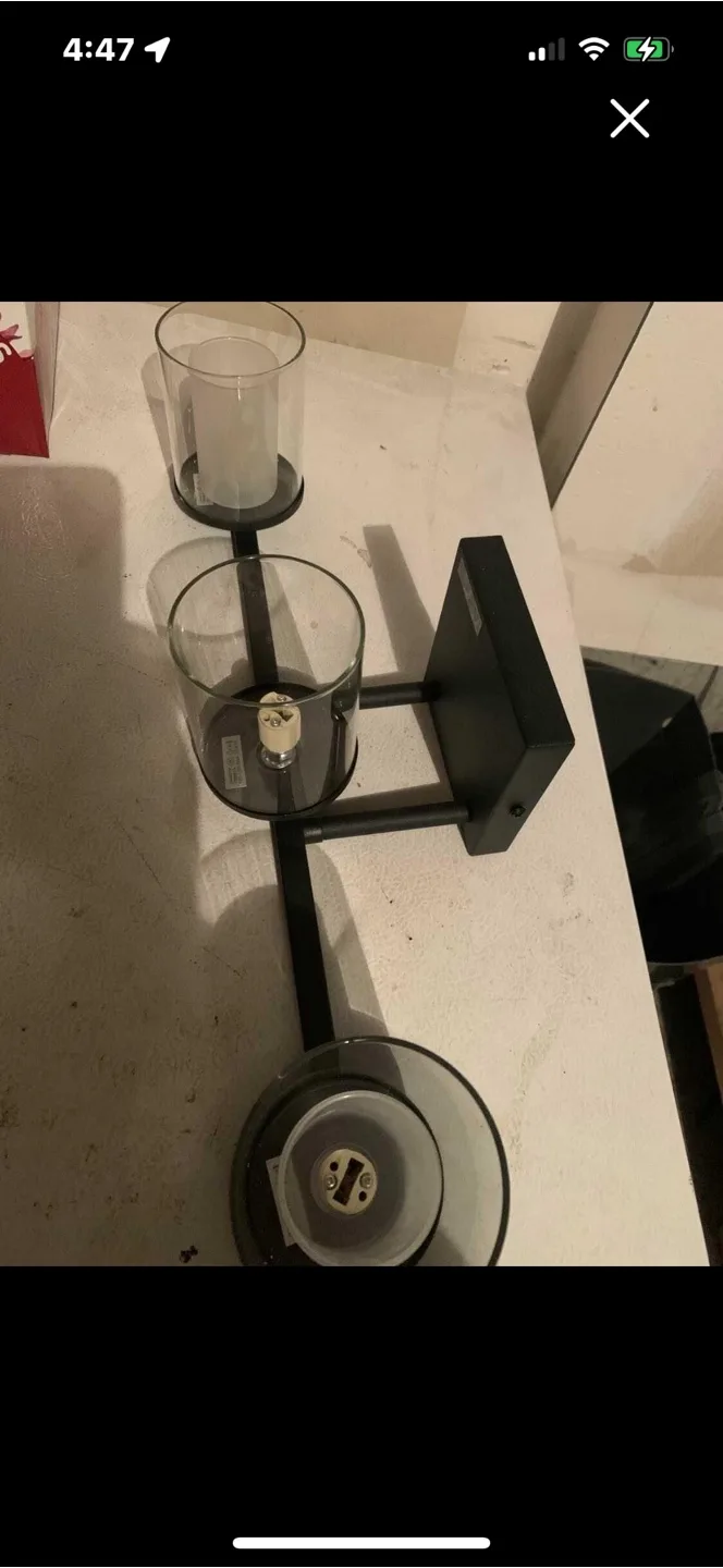 Joosenhouse 3-Light Black Vanity Light Fixture image indicator(3)