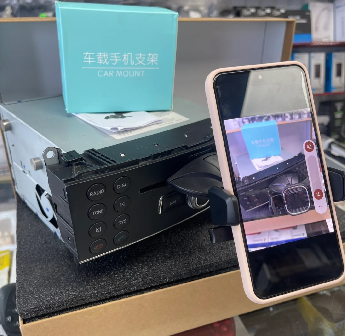 Cell Phone CD Mount for car image indicator(3)