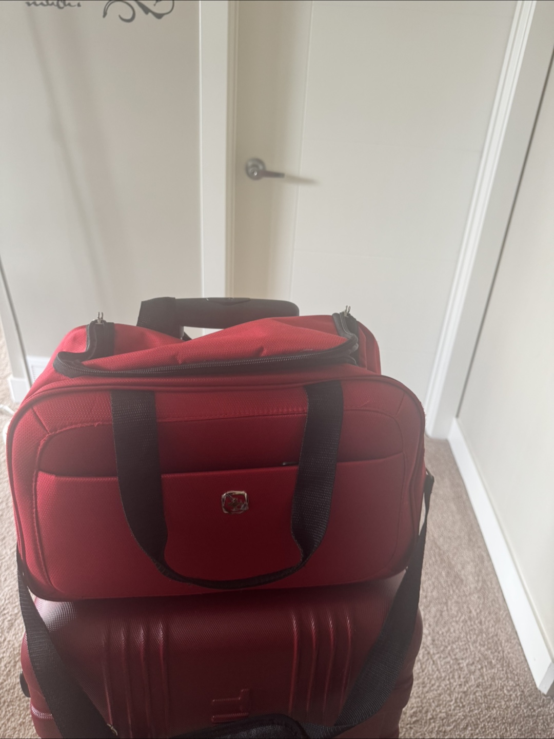 1 Red and 1black Carry-On Bag - photo 3