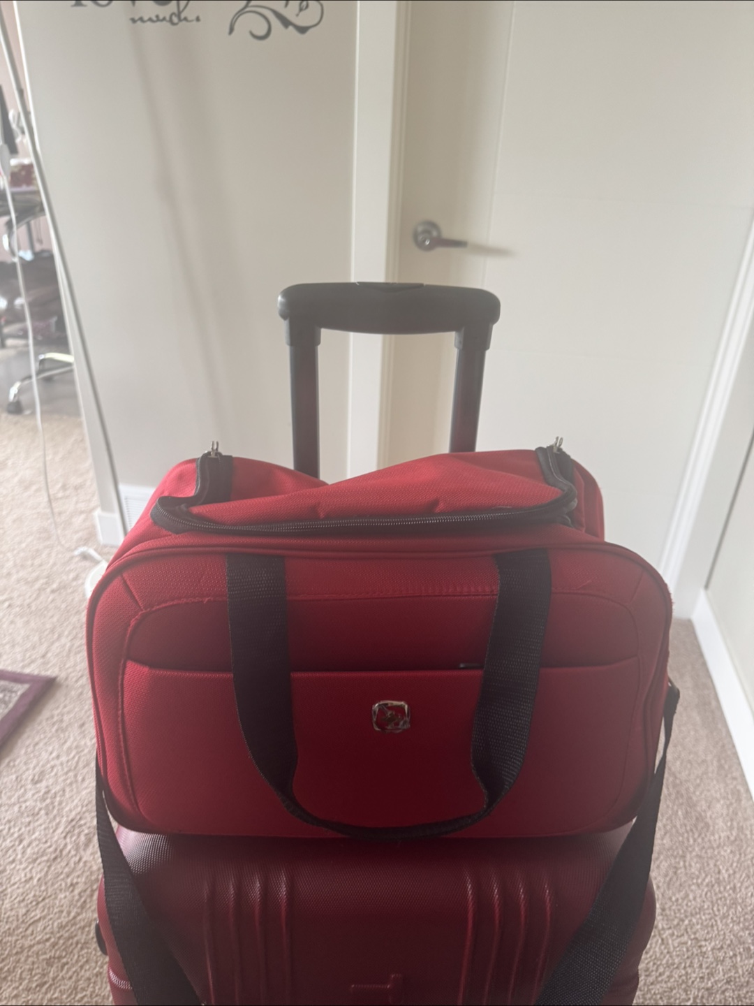 1 Red and 1black Carry-On Bag - photo 4