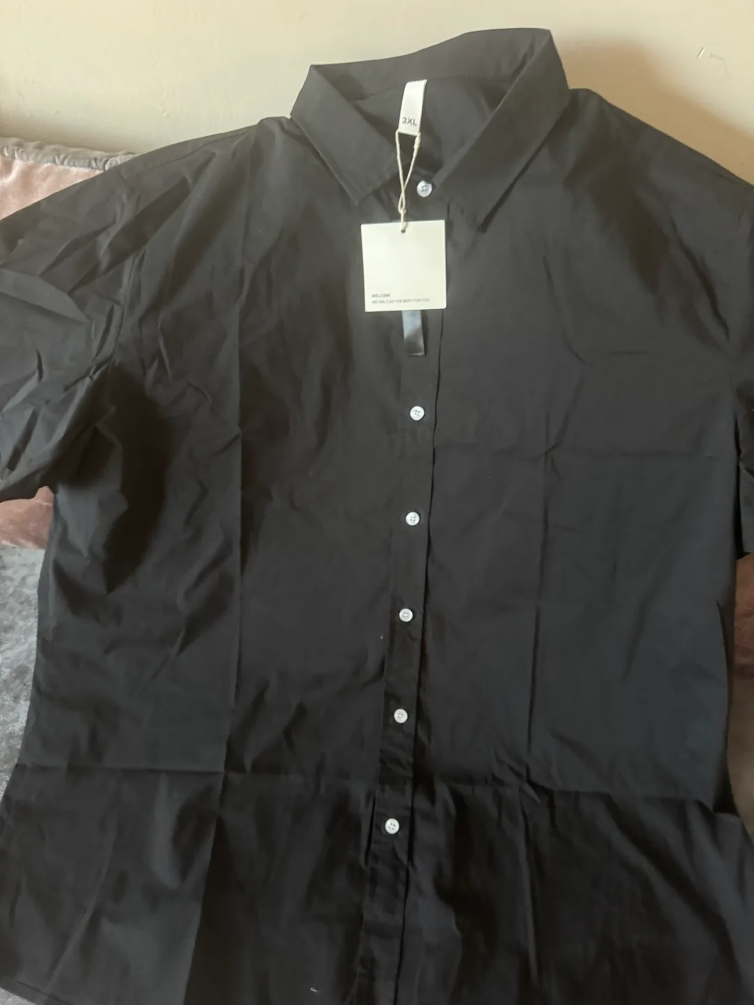 Black button-down shirt thumbnail