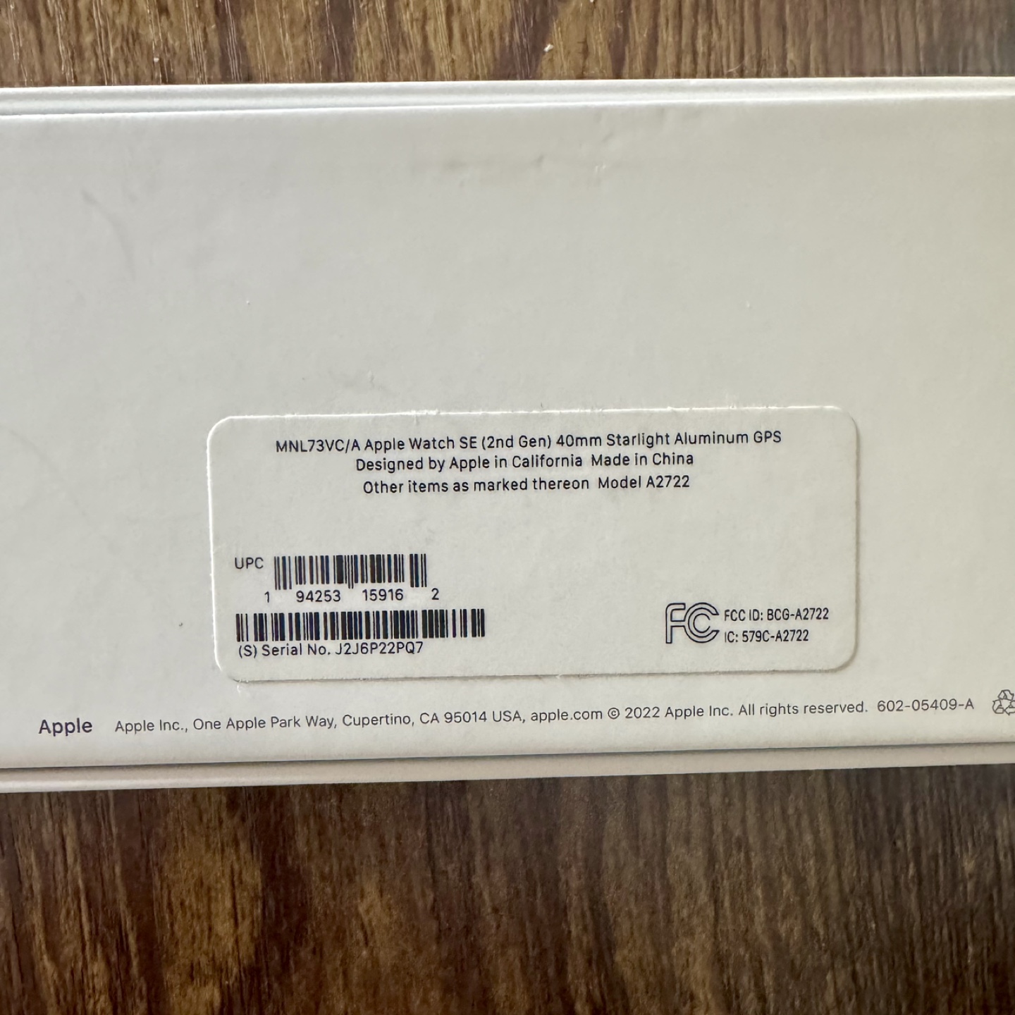 Apple Watch SE (2nd Gen) 40mm Starlight Aluminum GPS - photo 5
