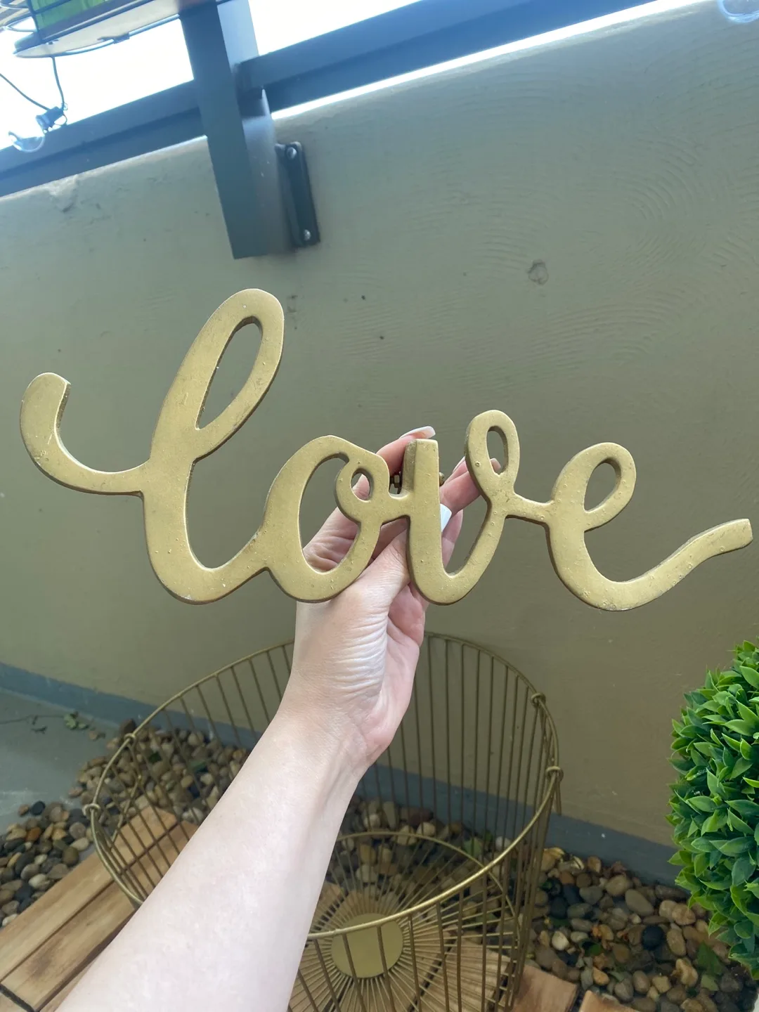 Gold 'Love' Wall Decor thumbnail