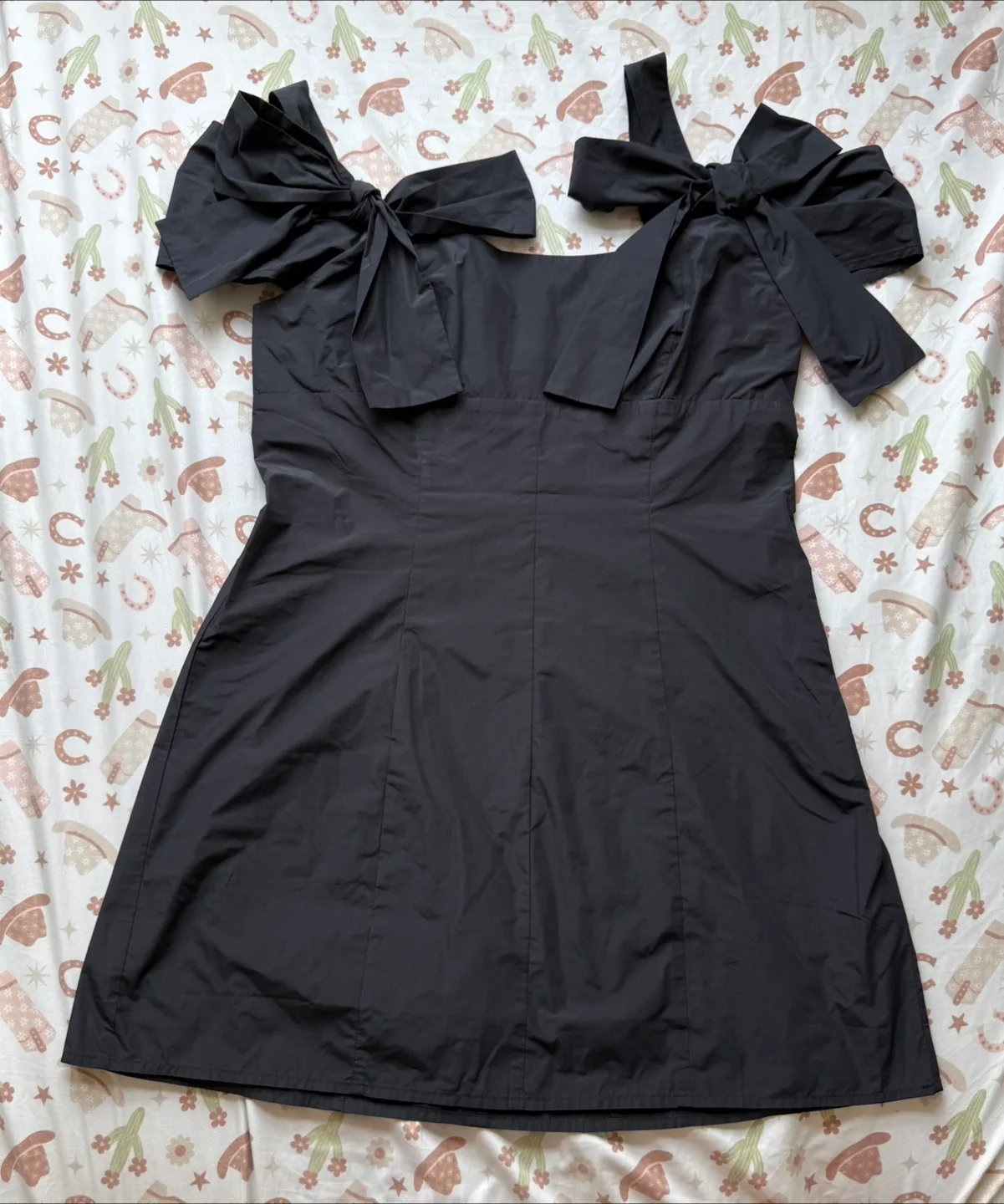 Urban Outfitters Kimchi Blue Black Bow Dress thumbnail