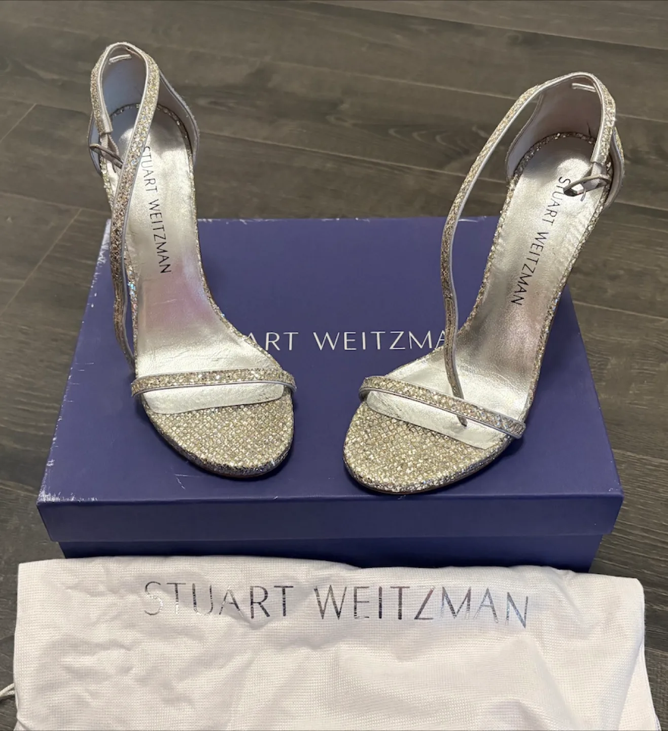 Stuart Weitzman Glitter Heels