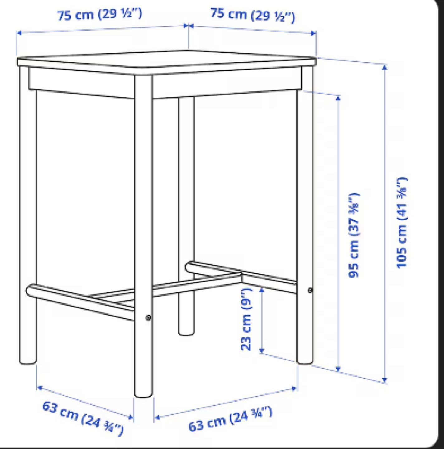 Wooden Square Table - photo 2