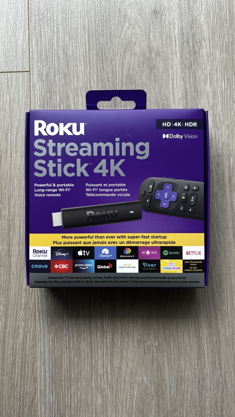 Roku Streaming Stick 4K, New, Sealed