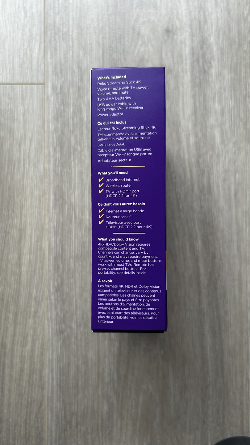 Roku Streaming Stick 4K, New, Sealed - photo 3