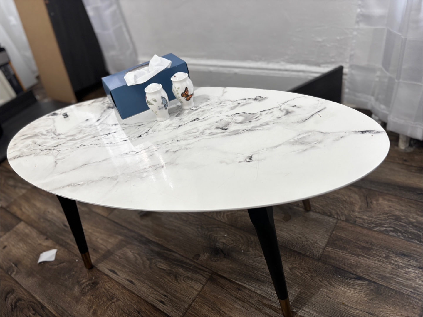 Oval Marble Top Coffee Table - photo 4