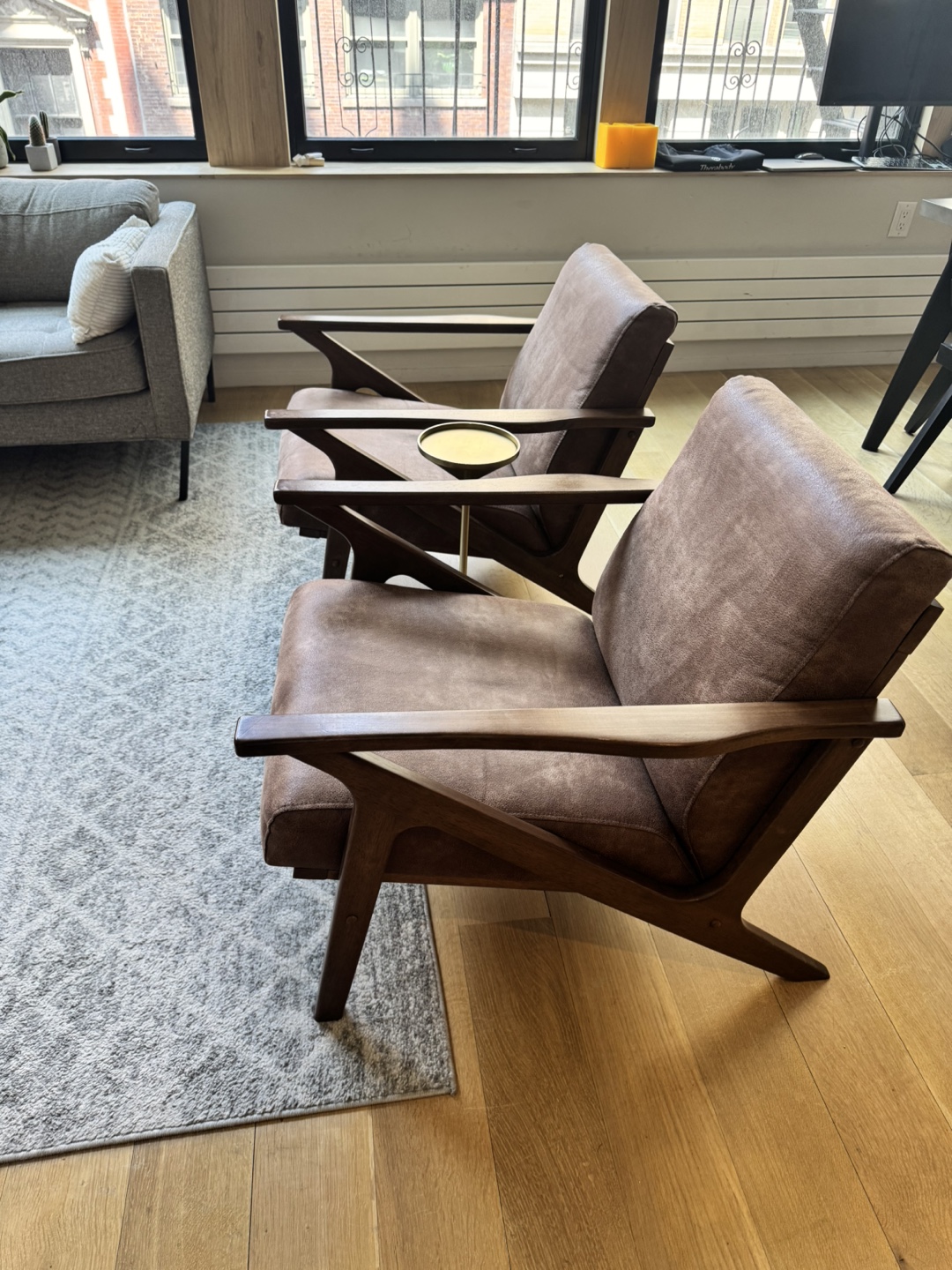 West Elm Mid-Century Modern Armchairs Set