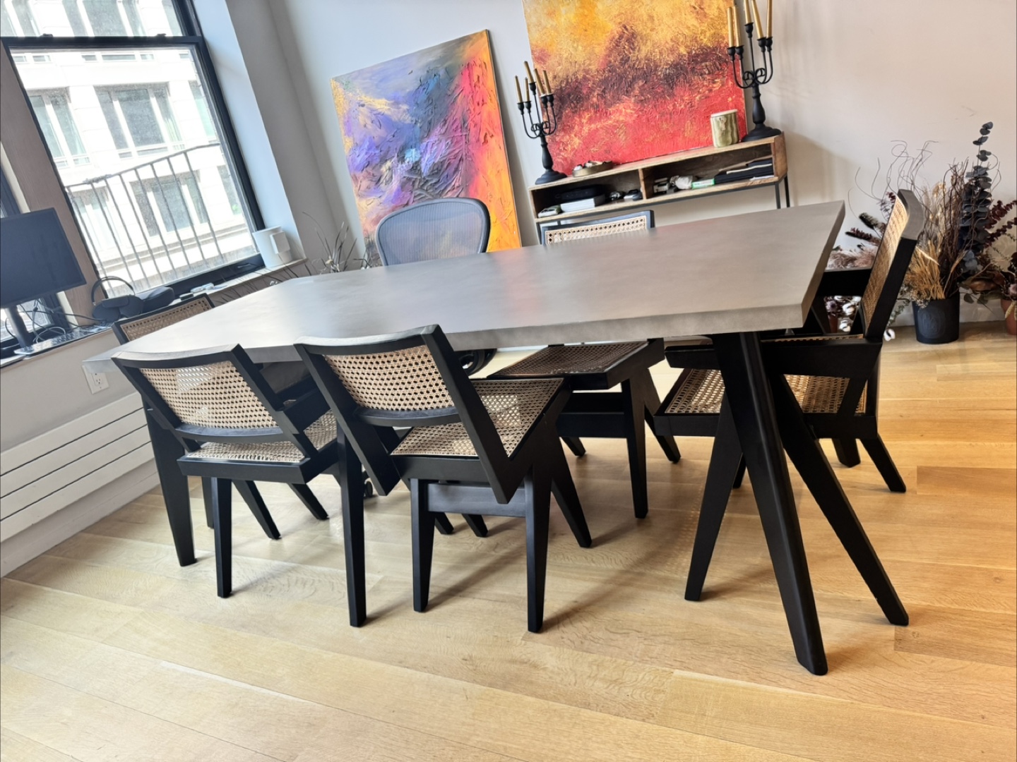 CB2 Concrete Dining Table - photo 2