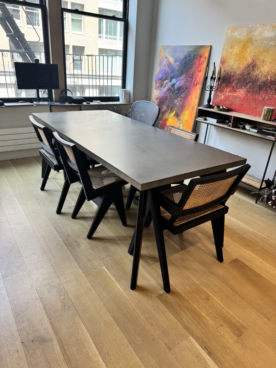 CB2 Concrete Dining Table