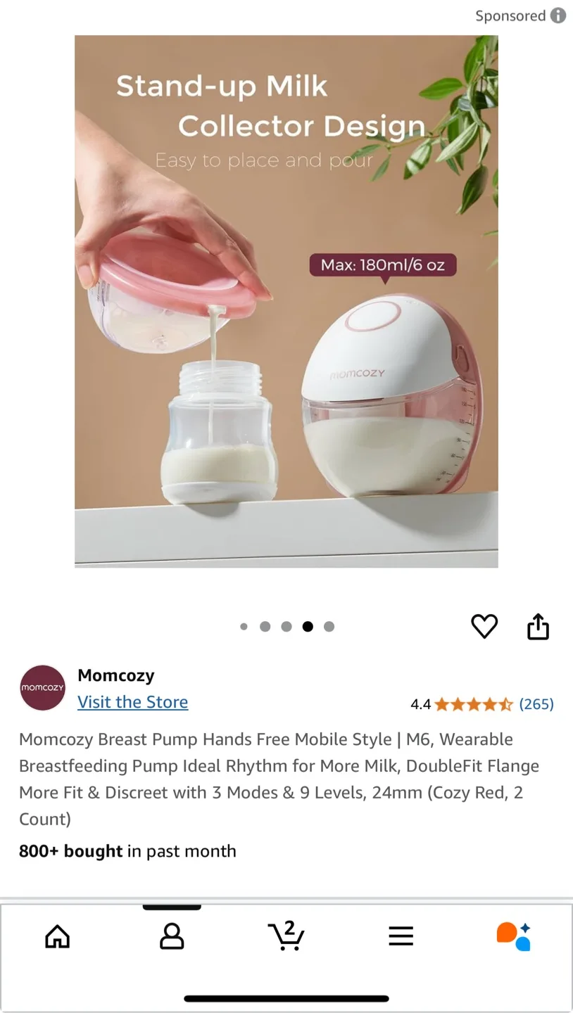 Momcozy M6 Mobile Breast Pump - reasonable offers accepted image indicator(5)