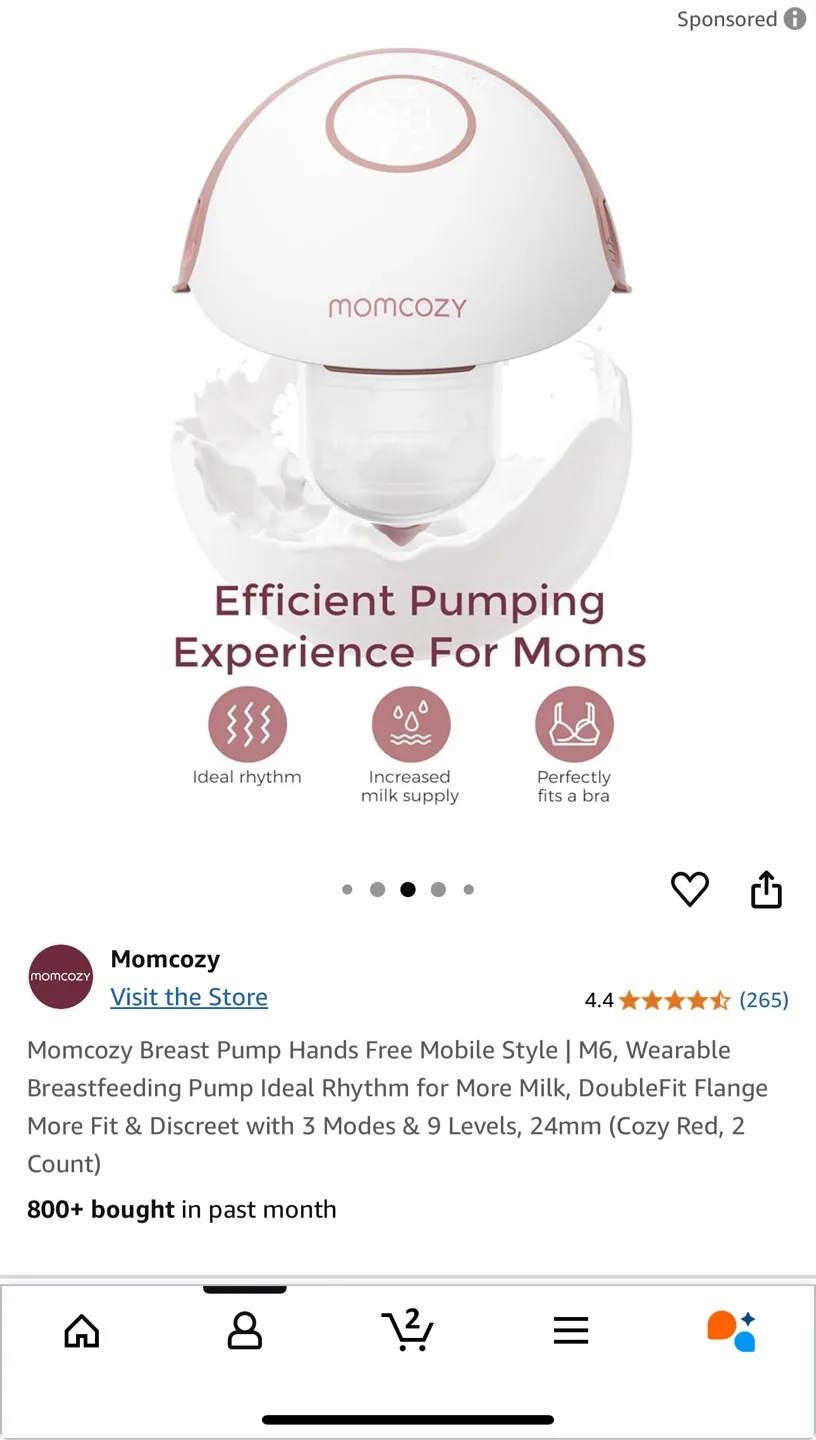 Momcozy M6 Mobile Breast Pump - reasonable offers accepted image indicator(6)