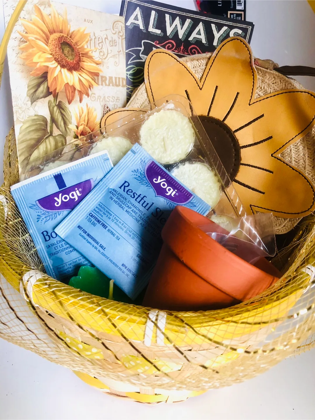 Sunflower Relaxation Gift  Garden Basket Set thumbnail