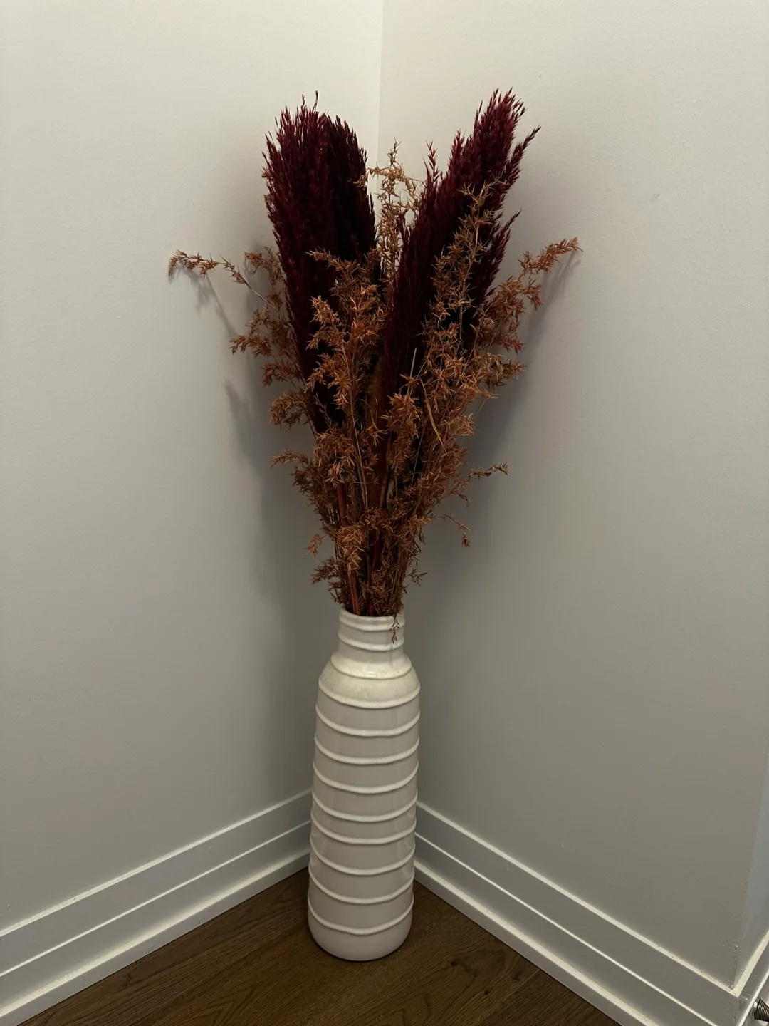 Decorative Vase with Dried Floral Arrangement thumbnail
