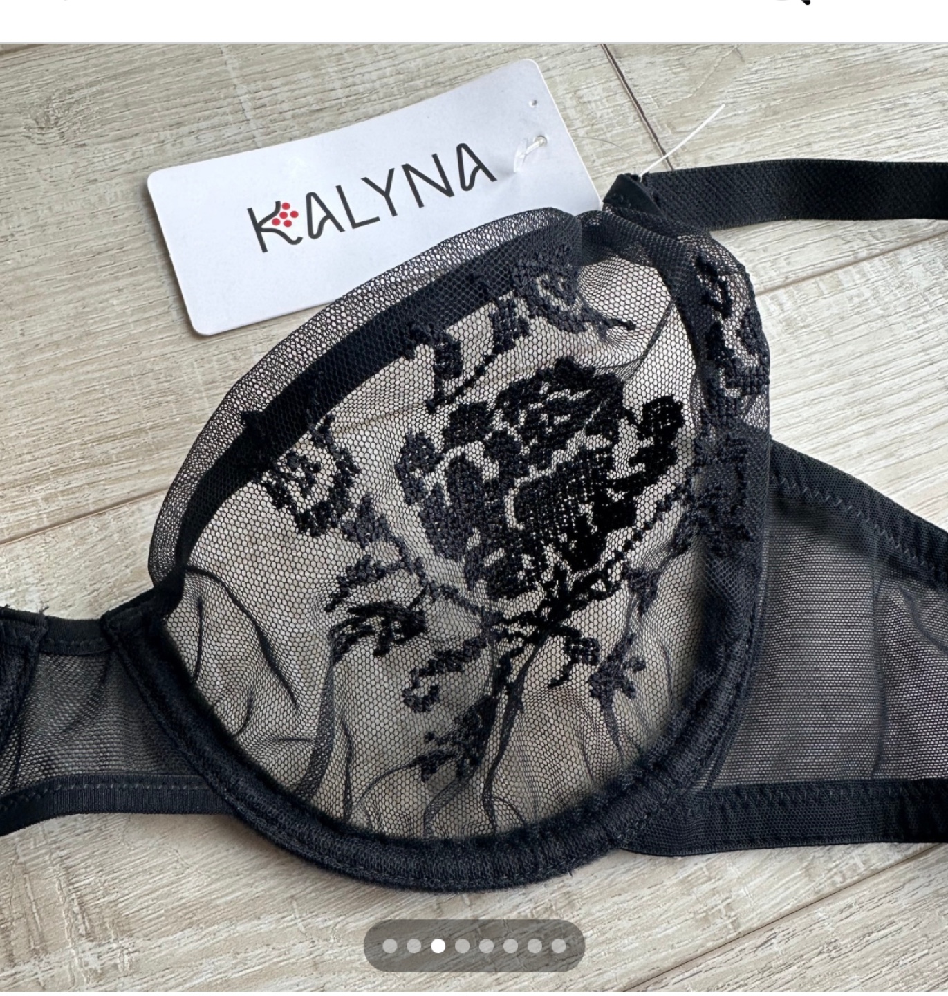 Black Lace Underwire Bra - photo 2