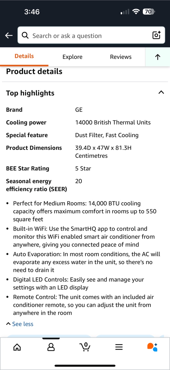 Brand New GE Portable Air Conditioner - photo 4