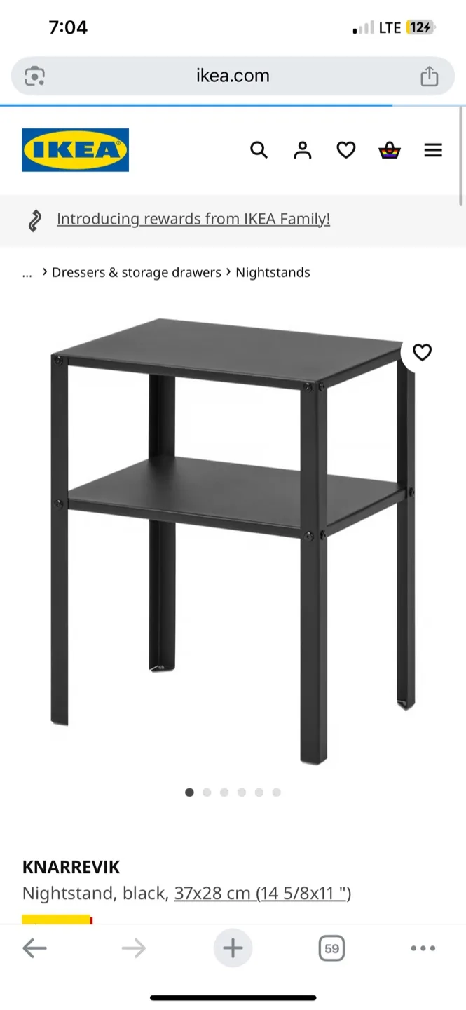IKEA KNAREVIK Nightstand thumbnail