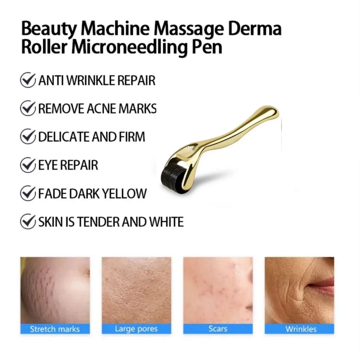 Derma Roller Microneedling Pen For Anti-aging Skin image indicator(4)