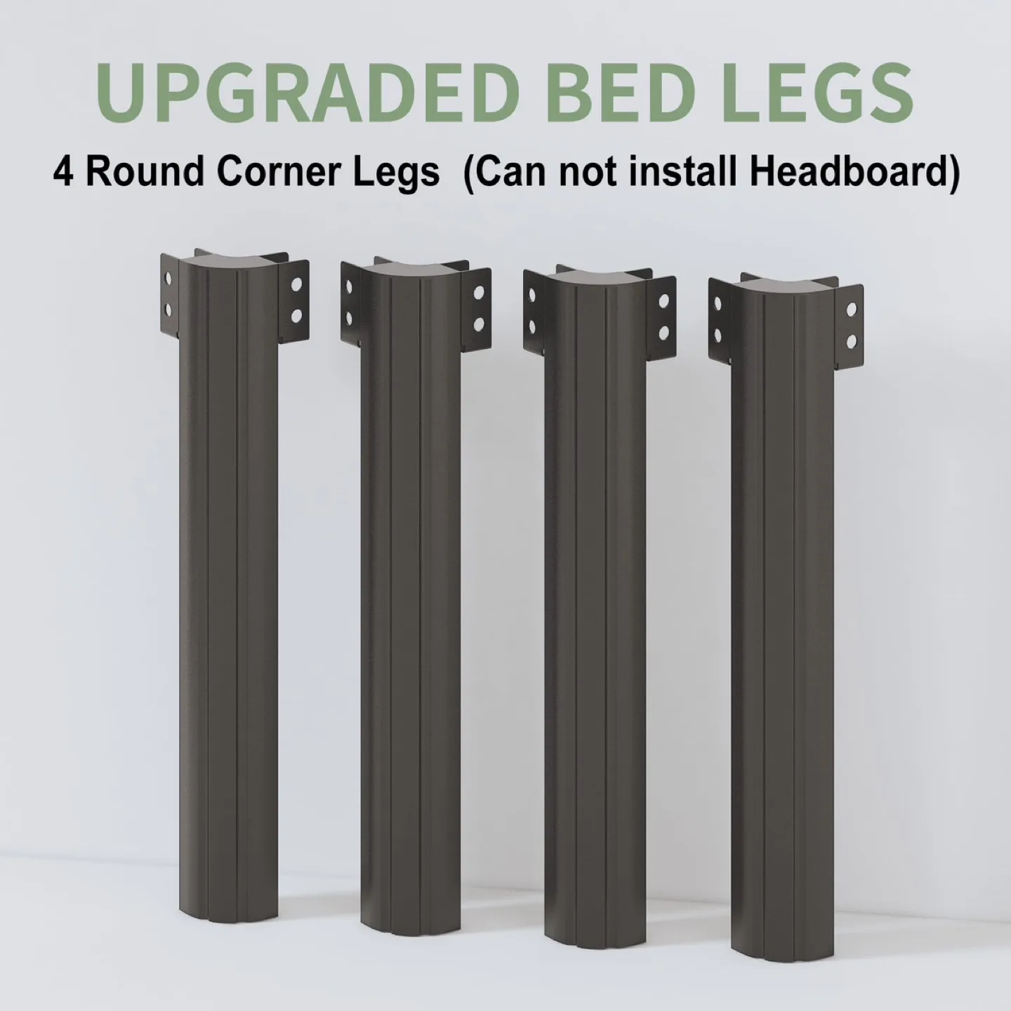 New 14 Inch Full Size Bed Frame with Rounded Corner Legs image indicator(3)