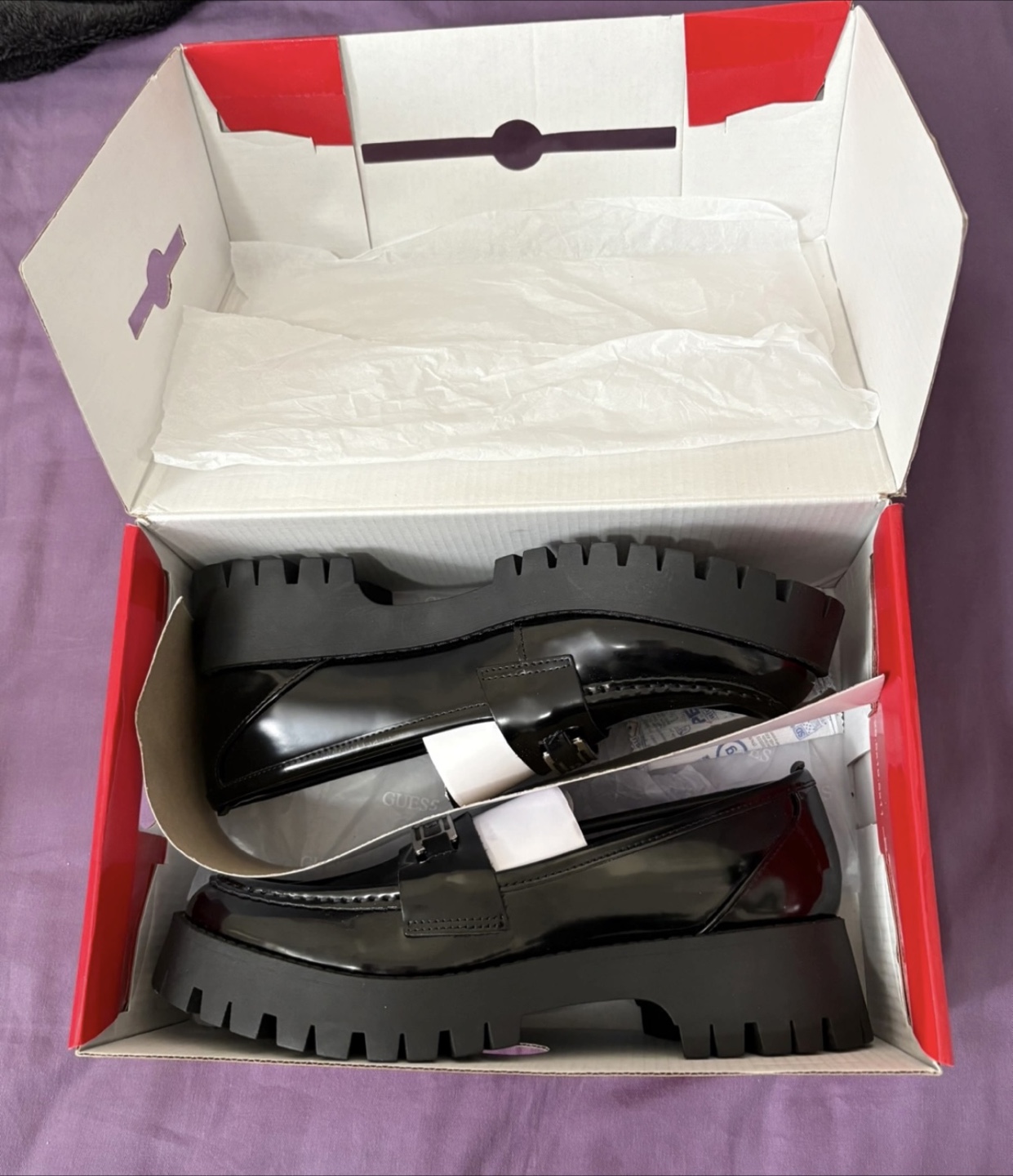 Women’s GUESS Black faux leather Loafer- Size 8 - photo 2