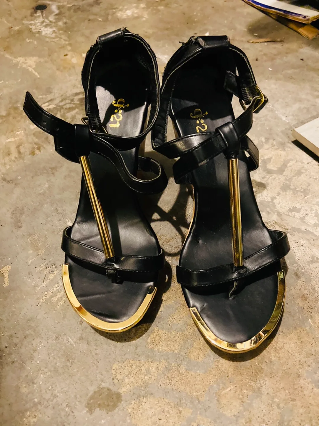 Black Wedge Sandals thumbnail