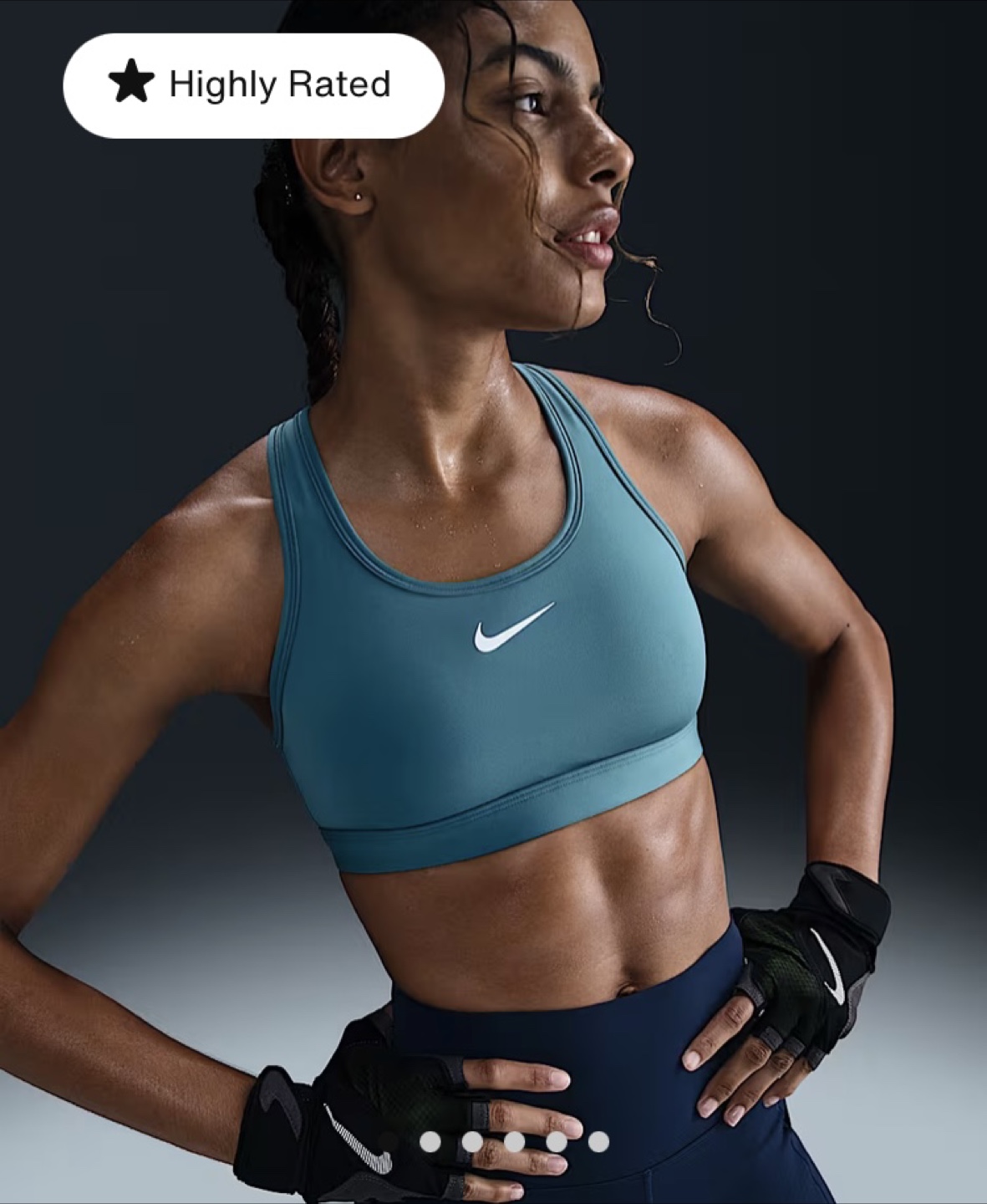 BNWT Nike Swoosh sports bra size 1X
