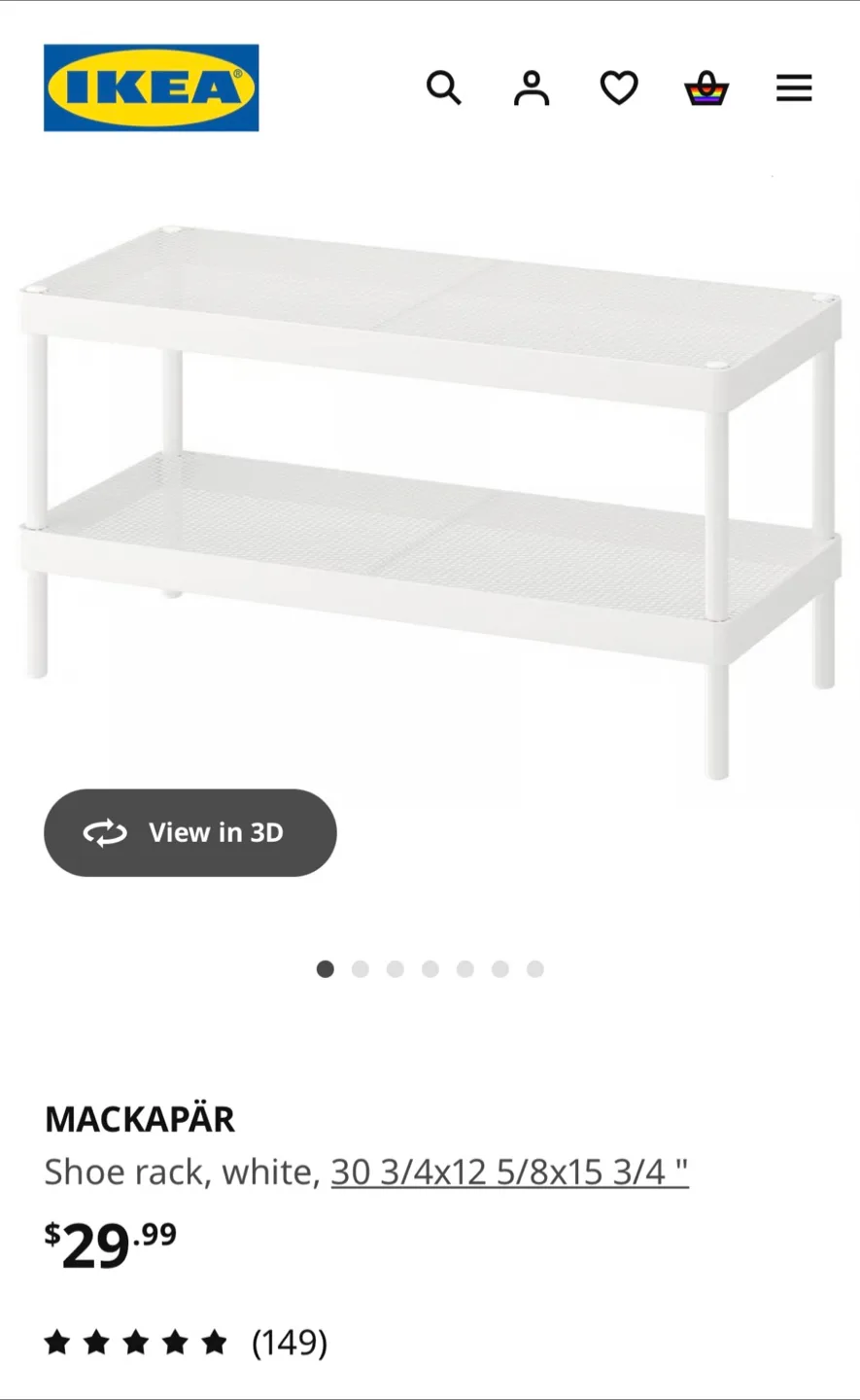 IKEA MACKAPÄR Shoe Rack thumbnail