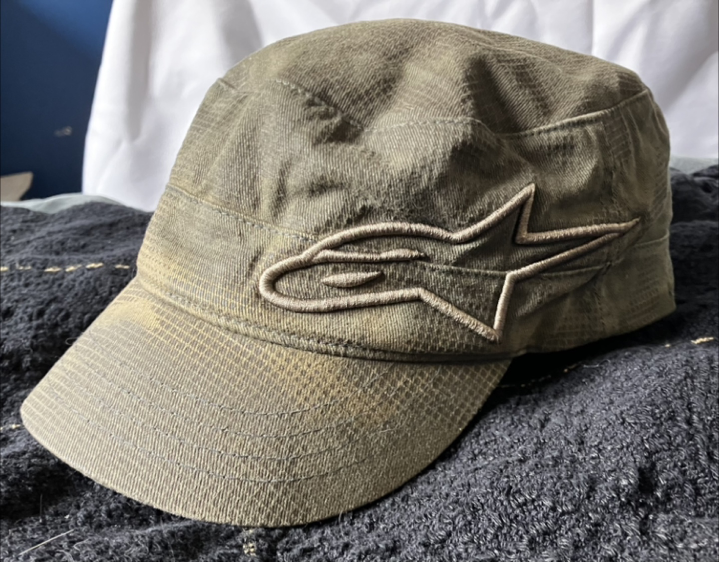Vintage Green Army-style hat size S/M