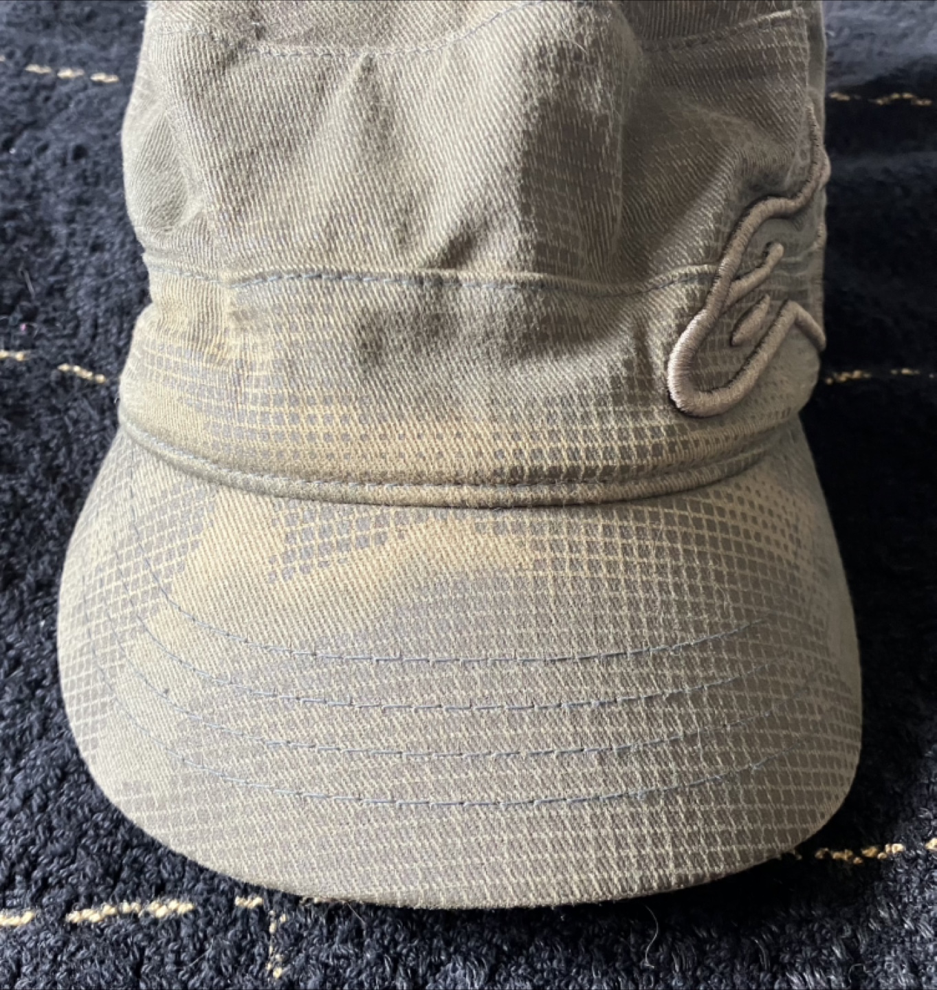 Vintage Green Army-style hat size S/M - photo 5
