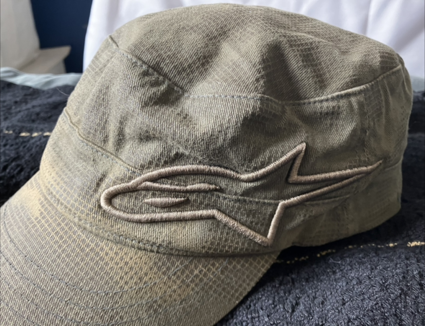 Vintage Green Army-style hat size S/M - photo 2