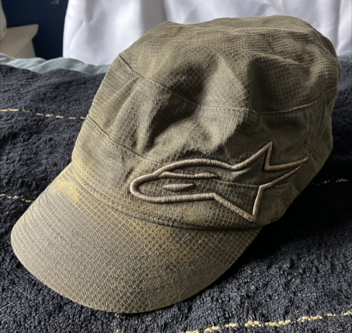 Vintage Green Army-style hat size S/M - photo 3