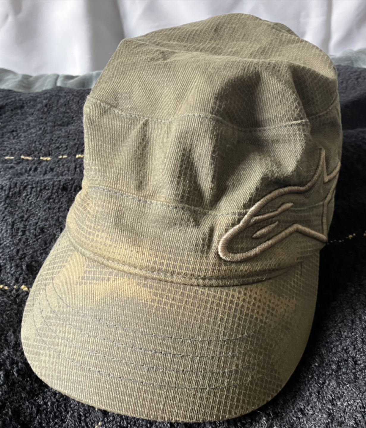 Vintage Green Army-style hat size S/M - photo 4