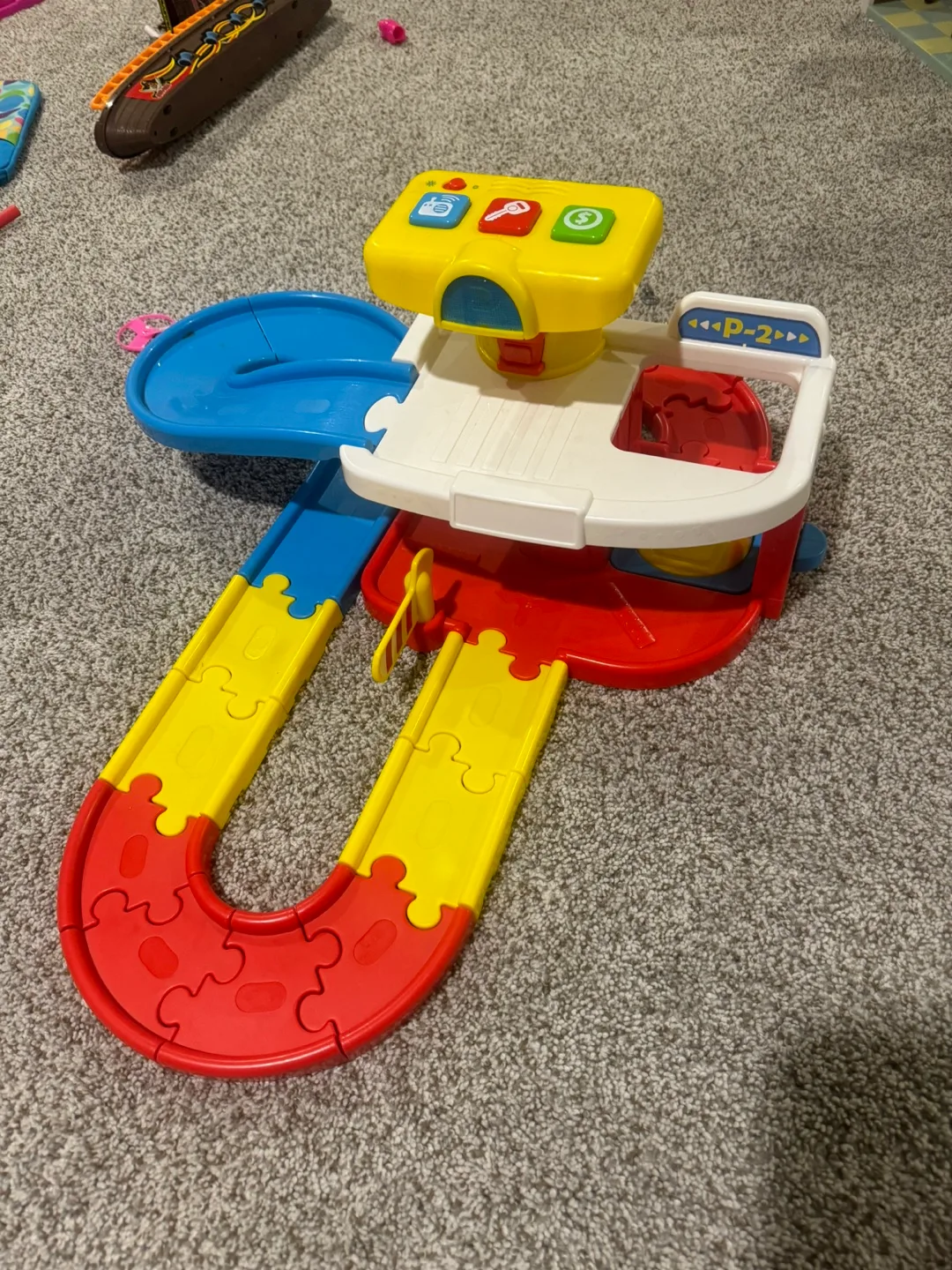 Toy garage with track thumbnail