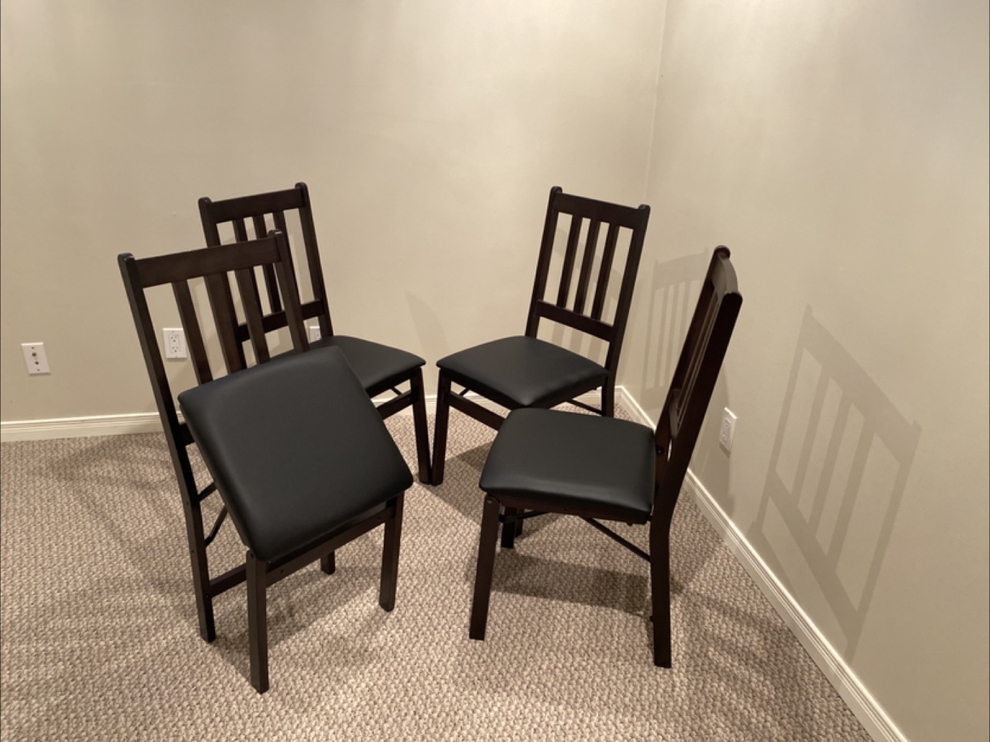 Set of 4 Folding Dining Chairs