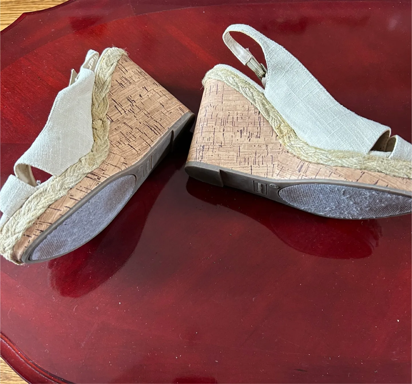 Madden Girl Beige Wedge Shoes image indicator(2)