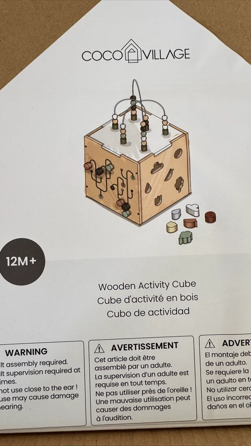 COCO VILLAGE Wooden Activity Cube thumbnail