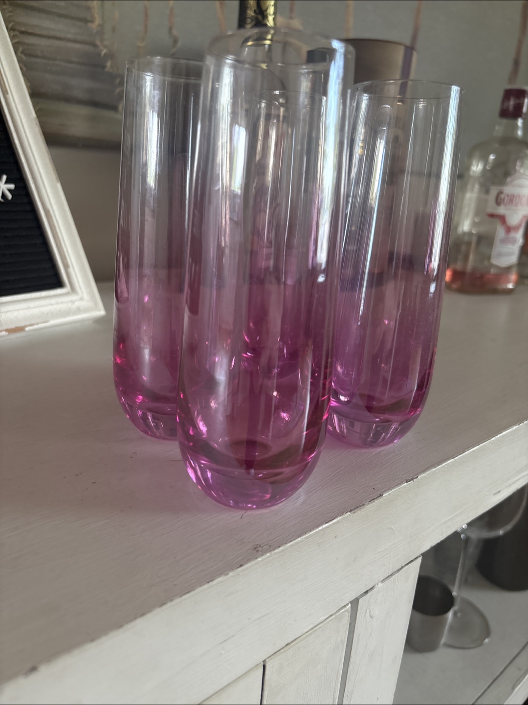 Pink Tinted Glassware (champagne flutes) - photo 2