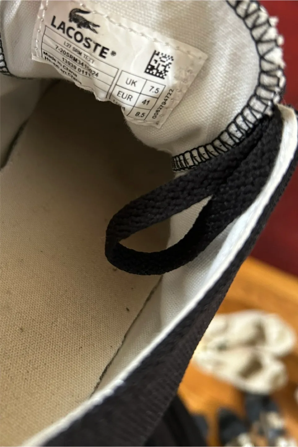 Lacoste Black Sneakers image indicator(3)