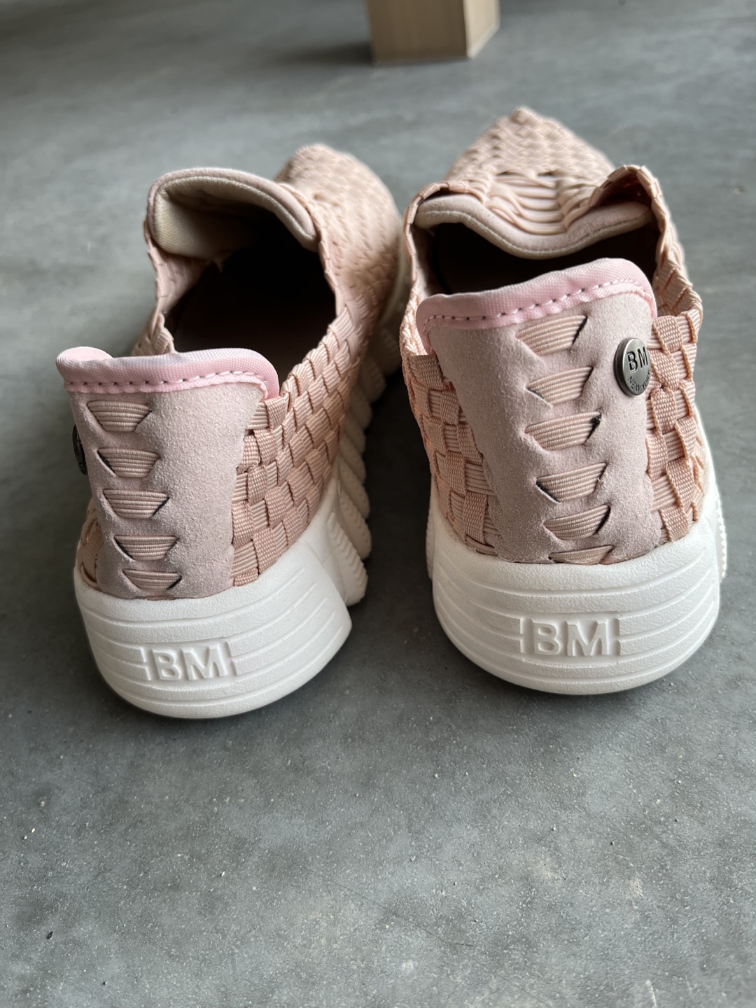 Bernie Mev. Blush Woven Slipon Sneakers - photo 3