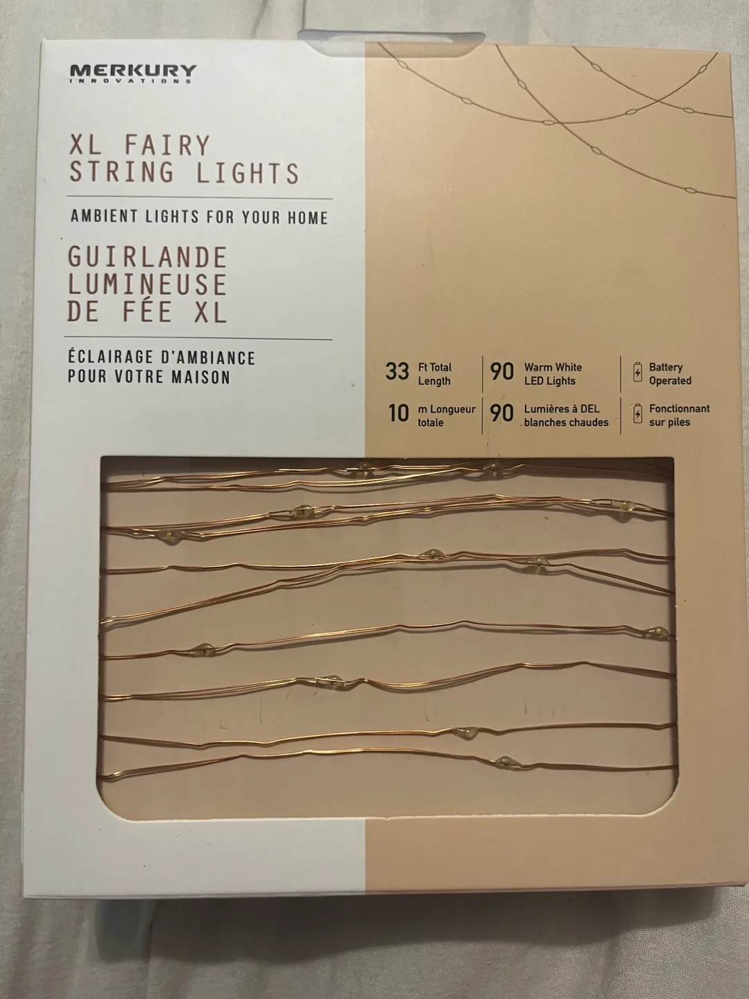 Merkury Innovations XL Fairy String Lights thumbnail