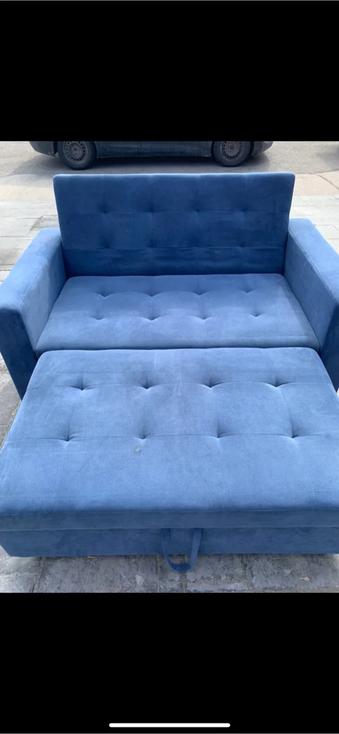 Blue pull-out sofa bed image indicator(3)