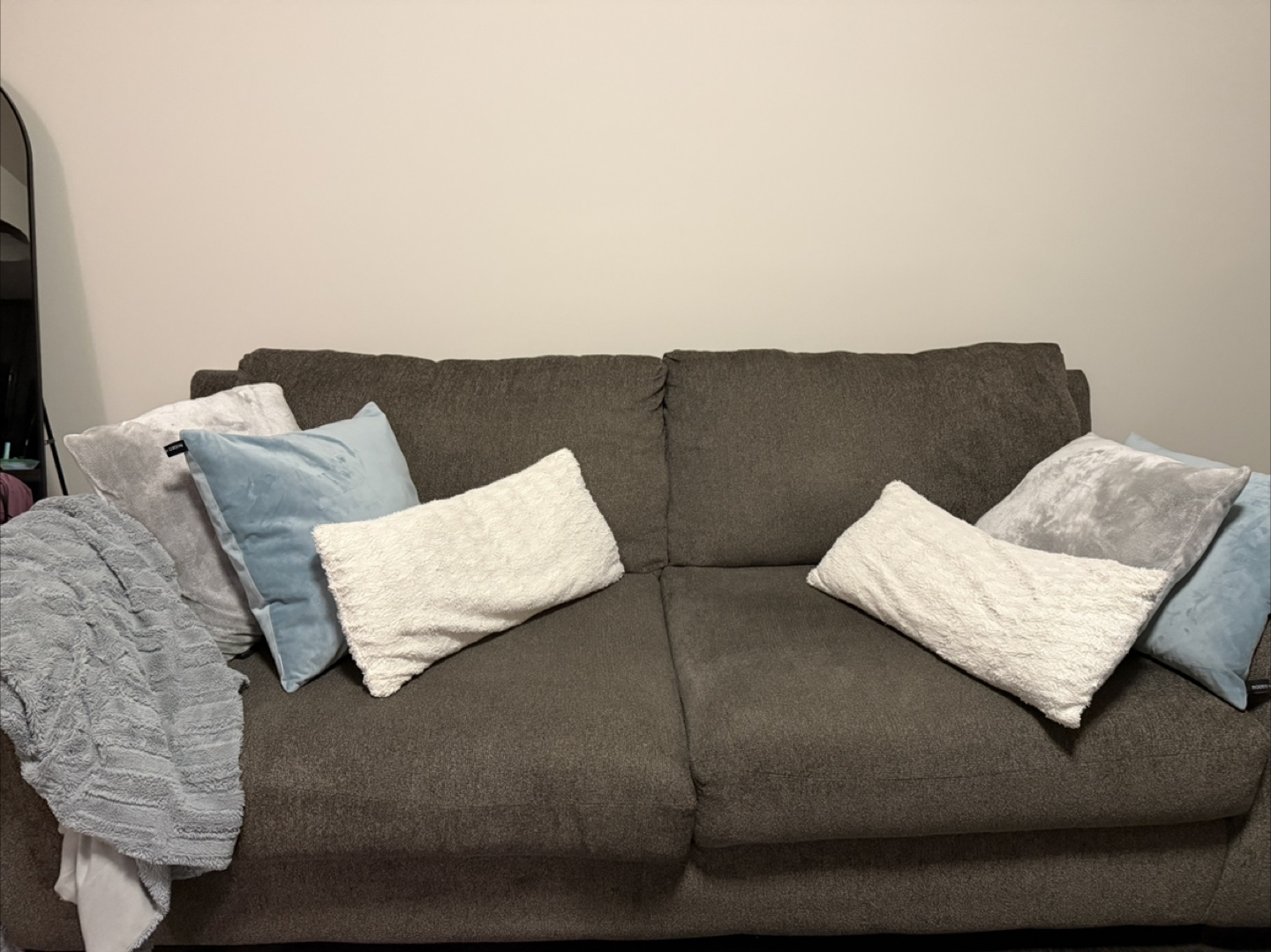 Comfortable Sofa with Decorative Pillows