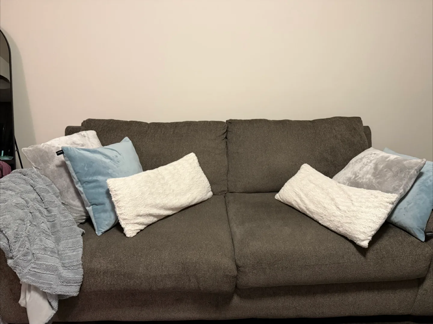 Comfortable Sofa with Decorative Pillows thumbnail