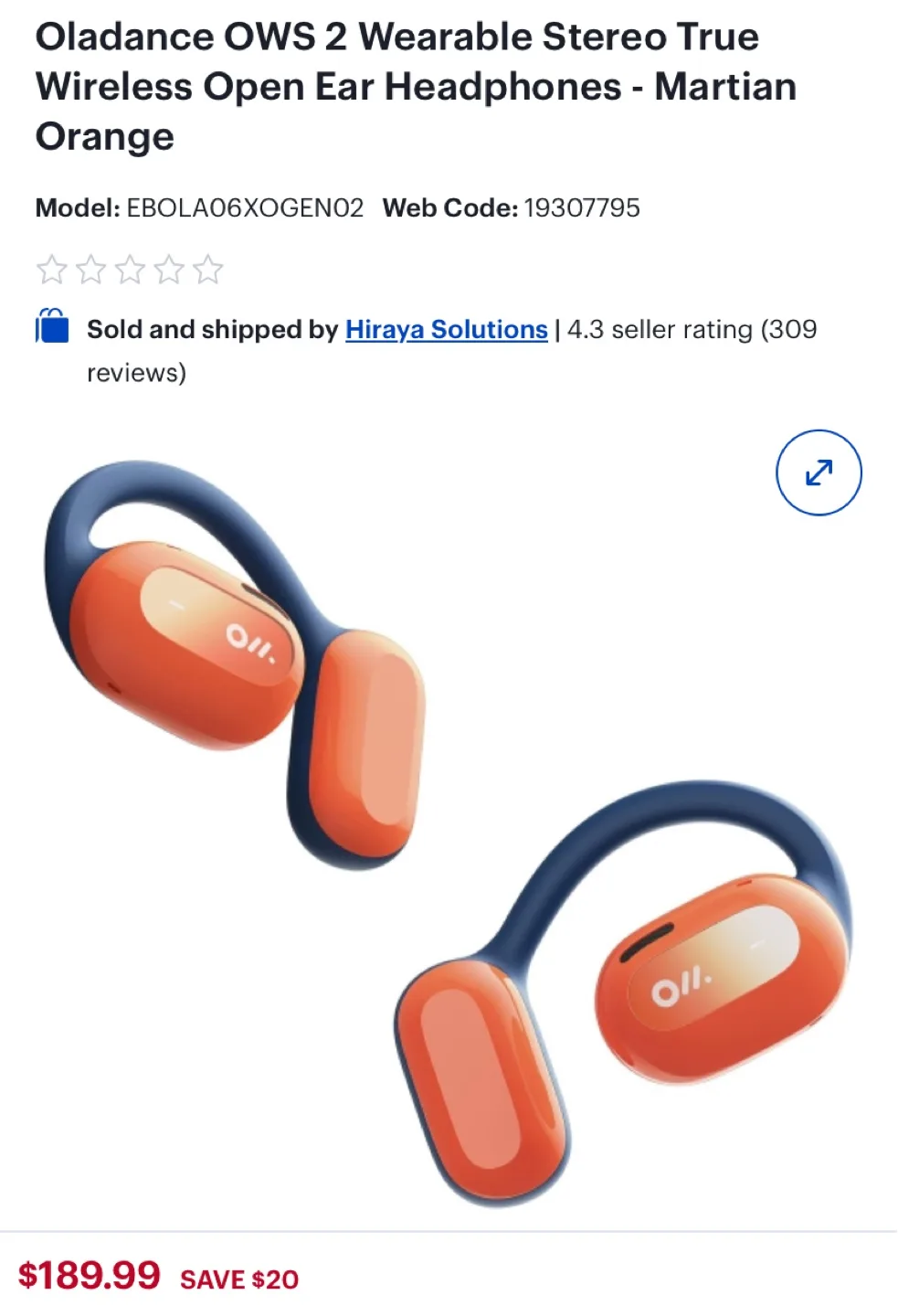 Oladance OWS 2 Wireless Open Ear Headphones image indicator(2)