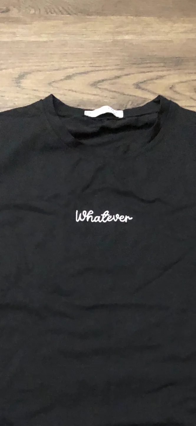 Black 'Whatever' Tee Shirt thumbnail