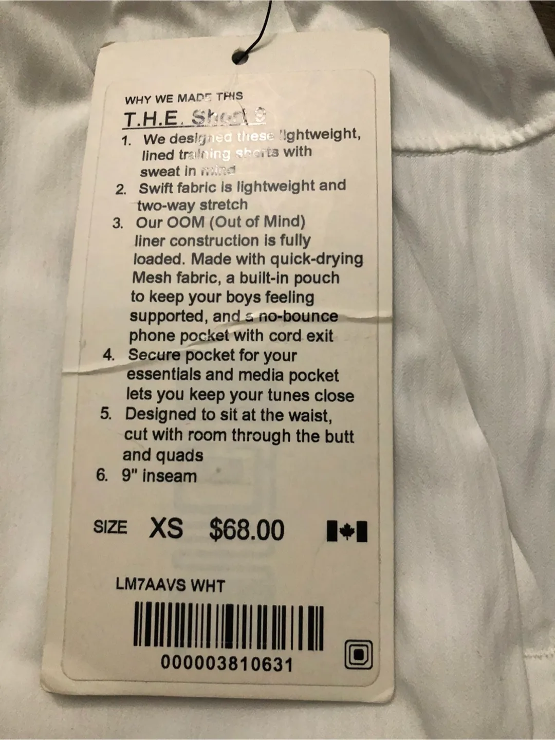 Lululemon White Shorts, Size XS image indicator(2)