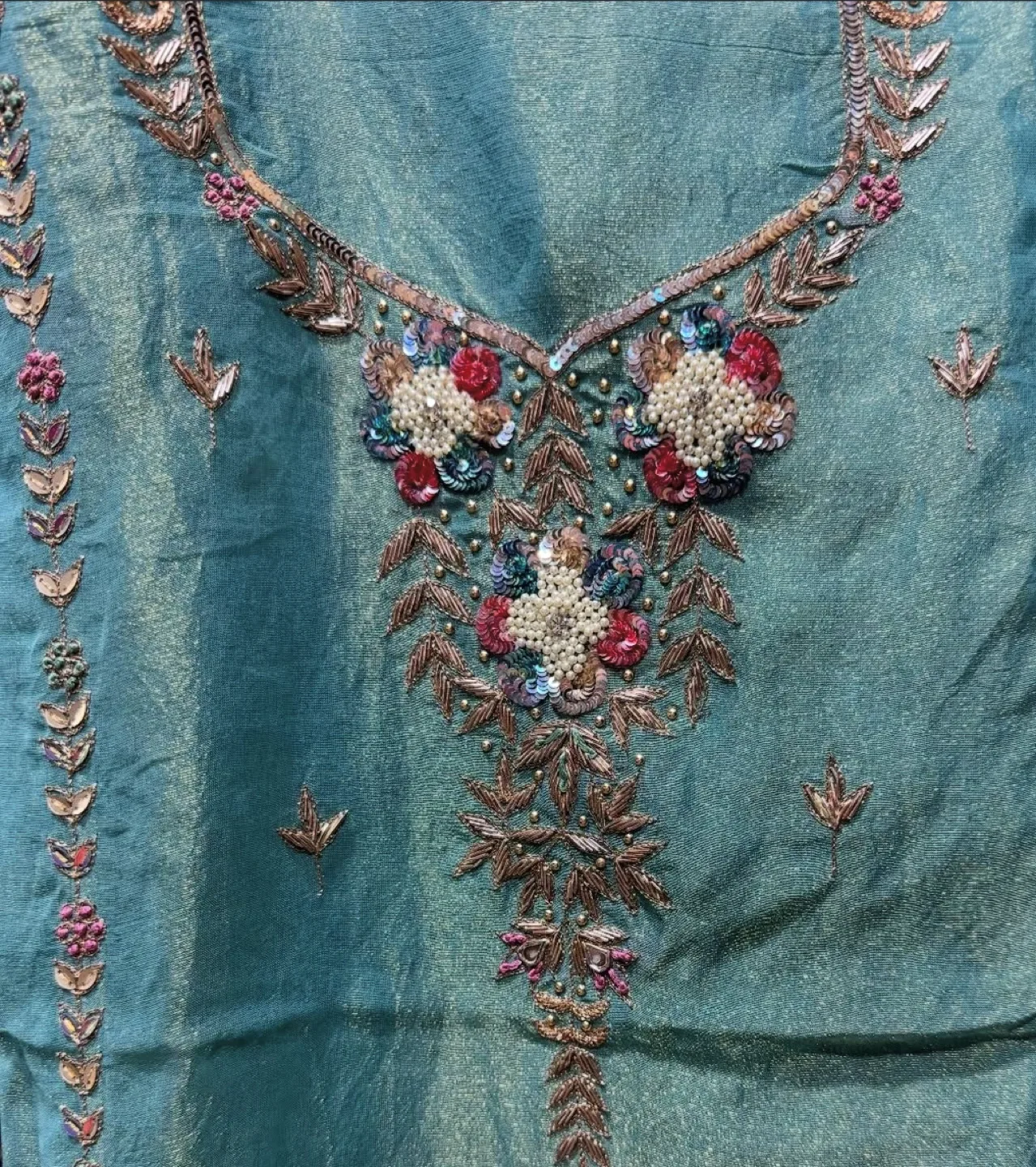 Embellished Teal Suit thumbnail