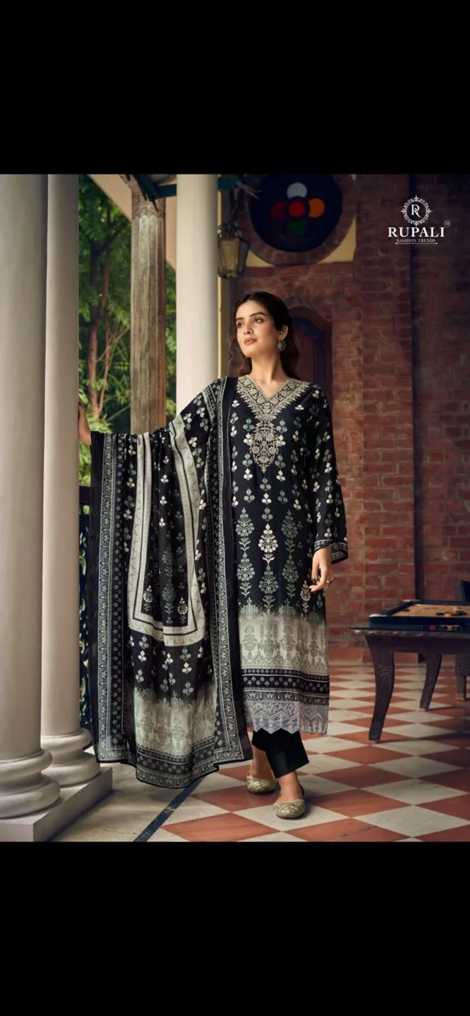 Black Embroidered Suit Set thumbnail